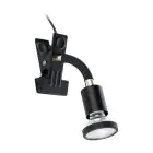 Eglo Clamp Parrini 1 Stahl Schwarz 4.5W 345lm - 830 Warmweiß | IP20 - Inkl. 1x GU10